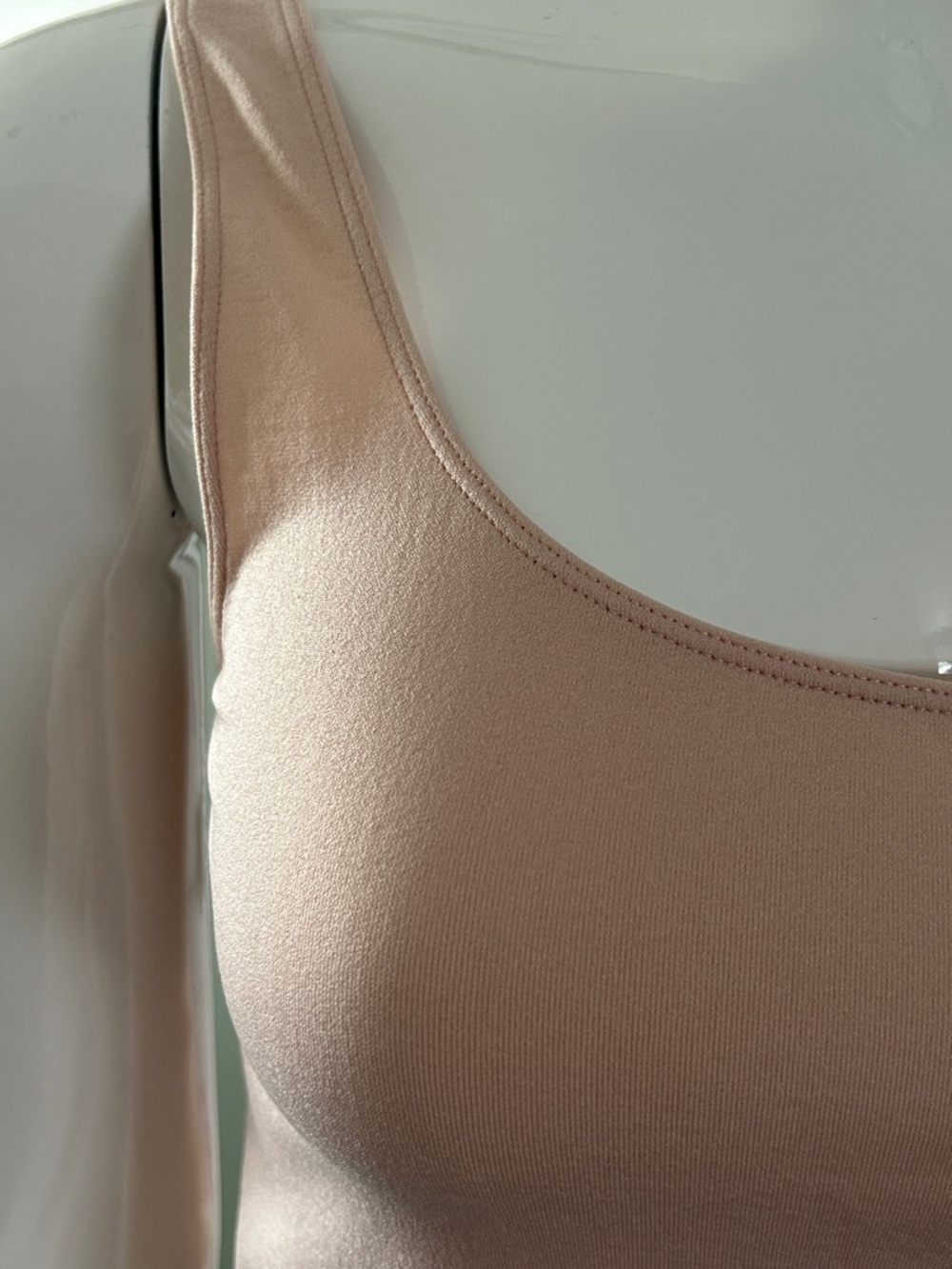 Hudson North Peach Tank Top S Soft Stretch Fitted Scoop Neck Summer Basic - Picture 3 of 6